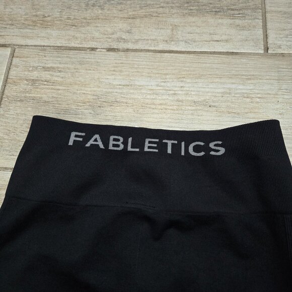 Fabletics Sync Seamless High-Waisted 7/8 Legging Women's Black Gym Workout M - Picture 5 of 7